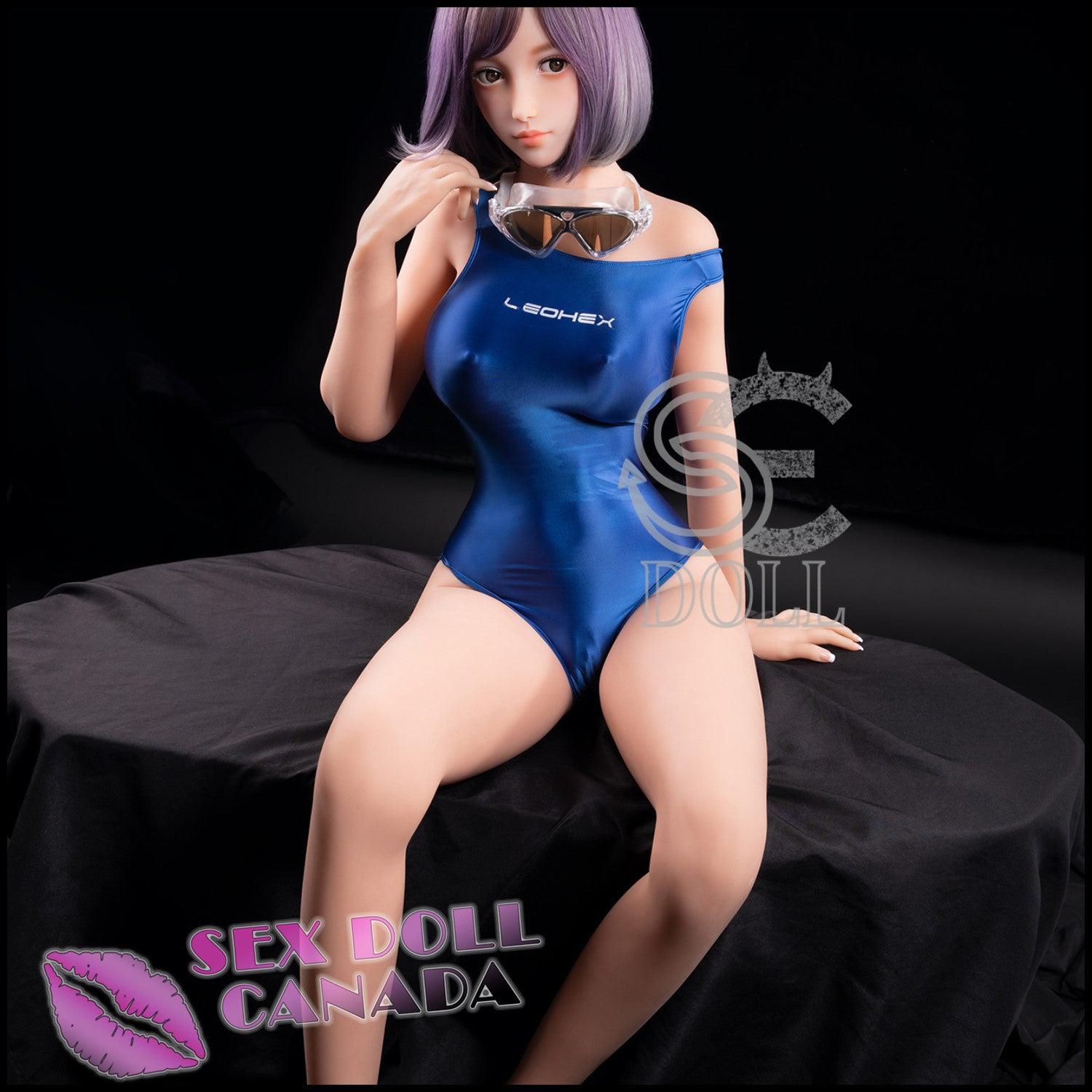 SE DOLL Realistic Sex Doll Big Tits Breasts Curvy Full Body Pink Purple Hair