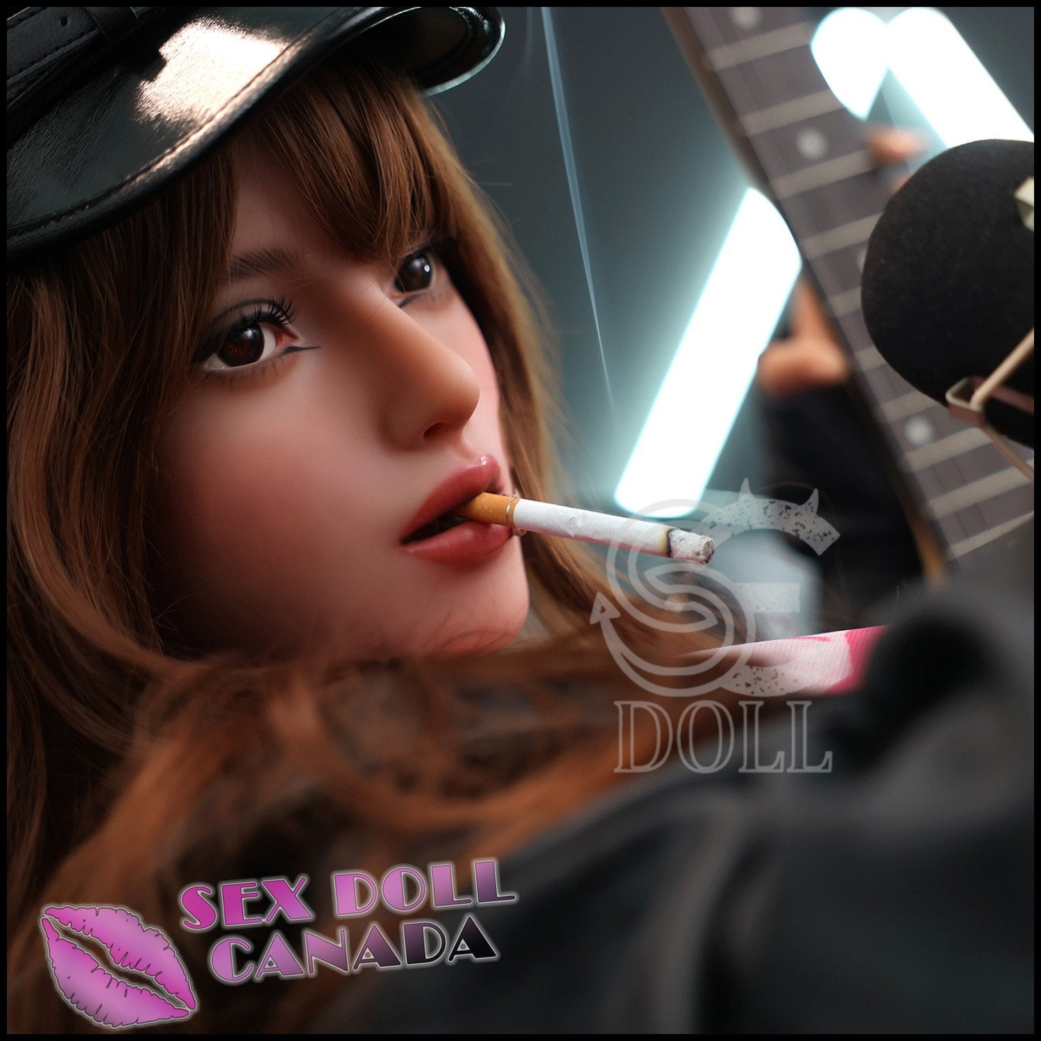 SE DOLL Realistic Sex Doll Curvy Full Body Brunette Hair Western American