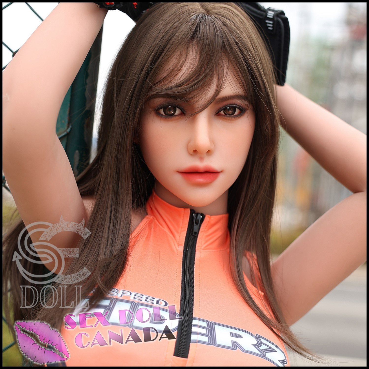 SE DOLL Realistic Sex Doll Brunette Hair Small Waist Big Tits Breasts