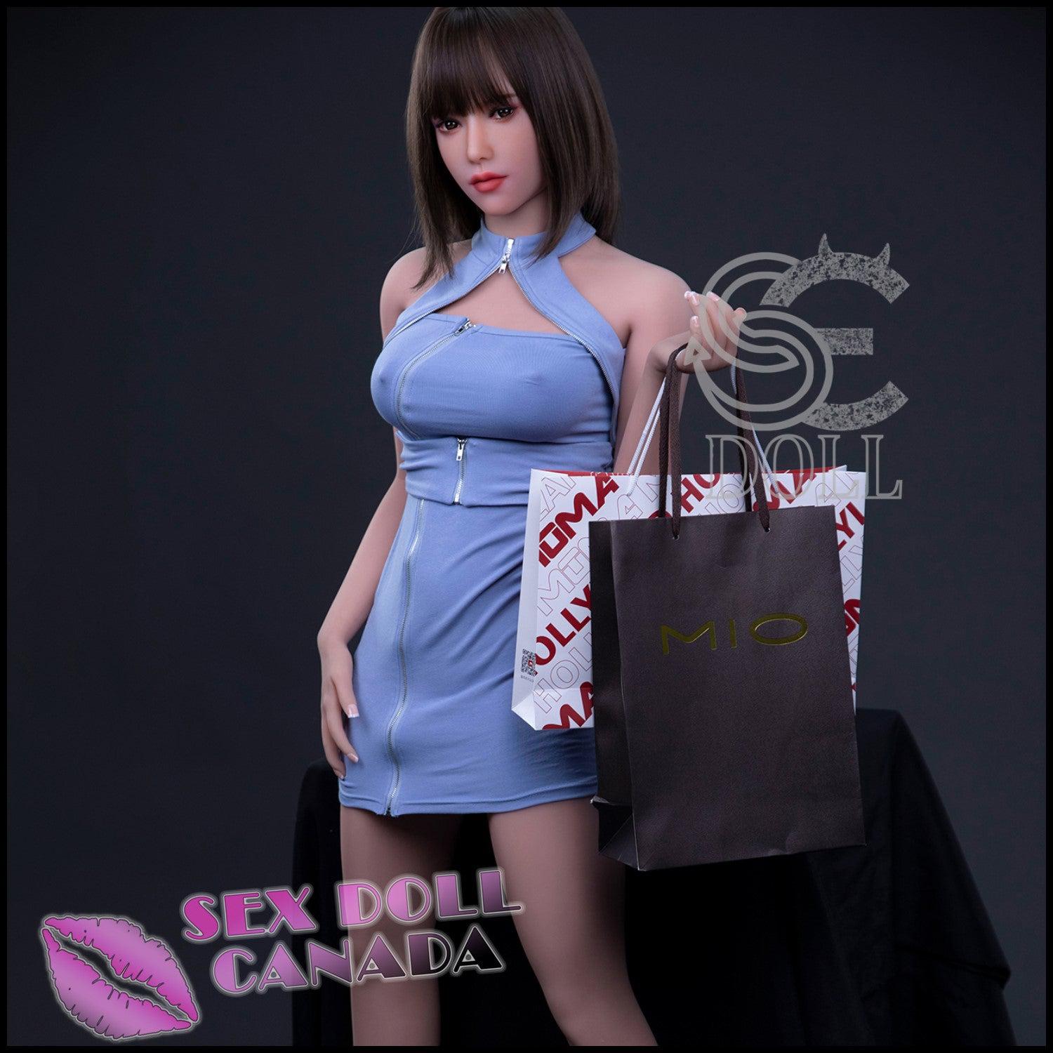 SE DOLL Realistic Sex Doll Blue Hair Asian Japanese Chinese Curvy Full Body