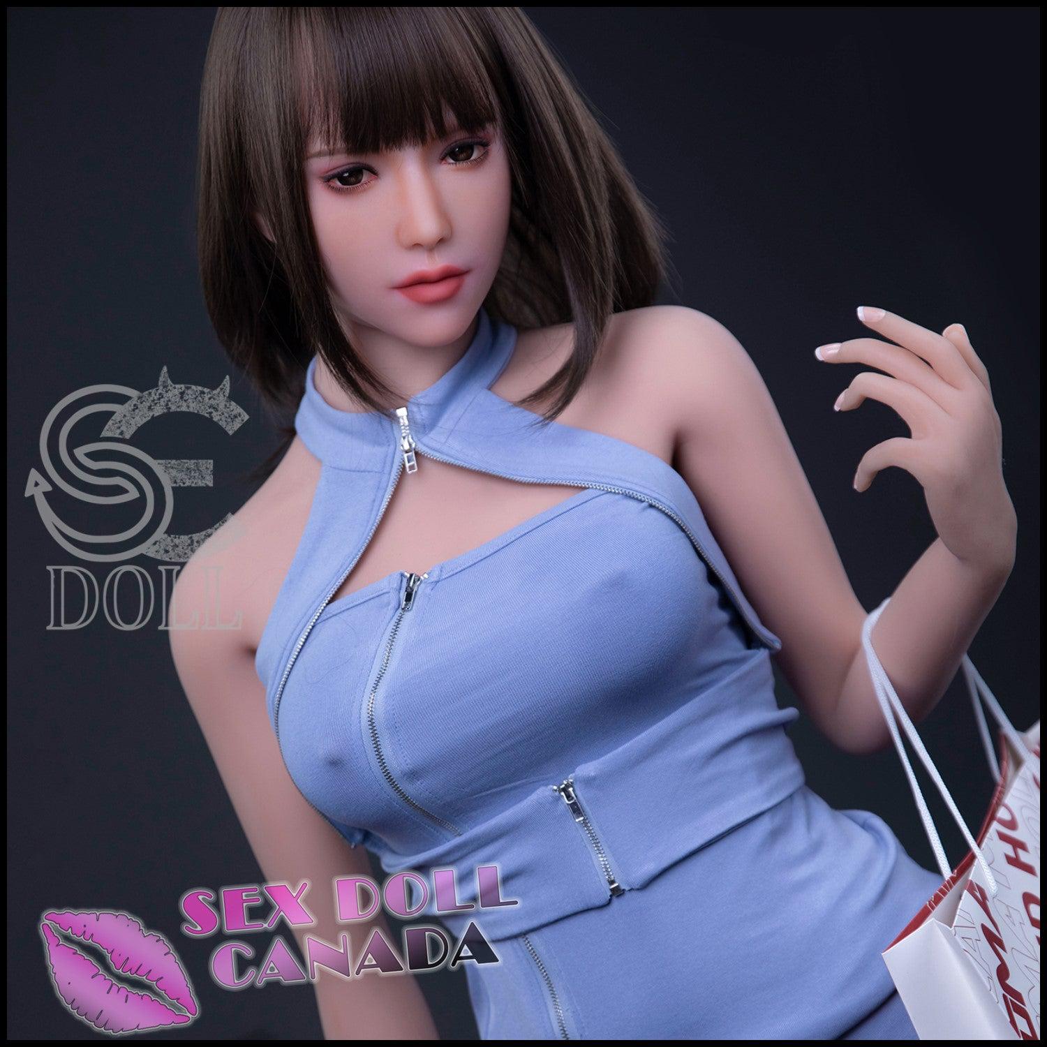 SE DOLL Realistic Sex Doll Blue Hair Asian Japanese Chinese Curvy Full Body