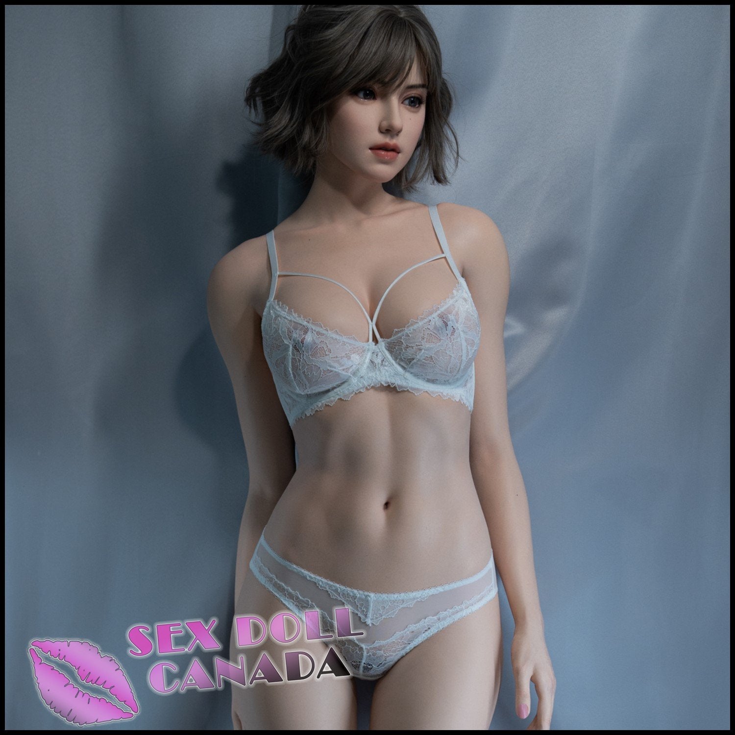 Gynoid Tech Realistic Sex Doll Brunette Hair Curvy Full Body Big Tits Breasts