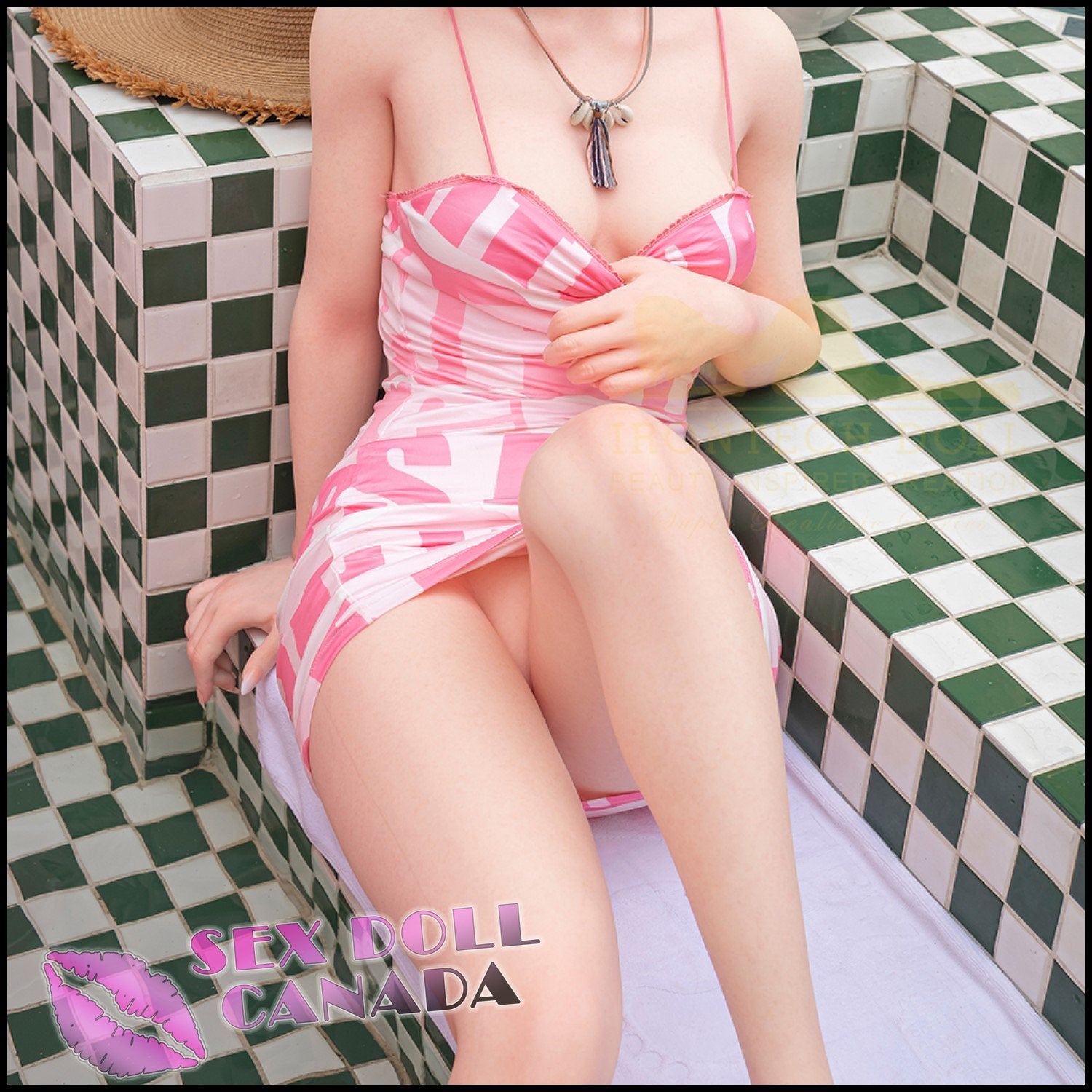 IRONTECH Realistic Sex Doll Western American Big Tits Breasts Brunette Hair