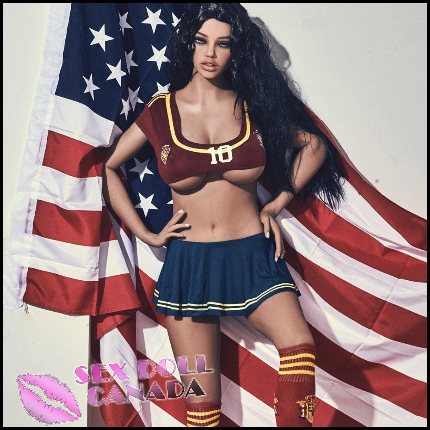 IRONTECH Realistic Sex Doll Black Hair Fit Athletic Big Tits Breasts