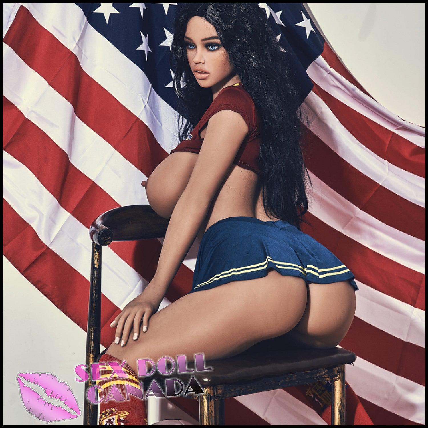 IRONTECH Realistic Sex Doll Black Hair Fit Athletic Big Tits Breasts