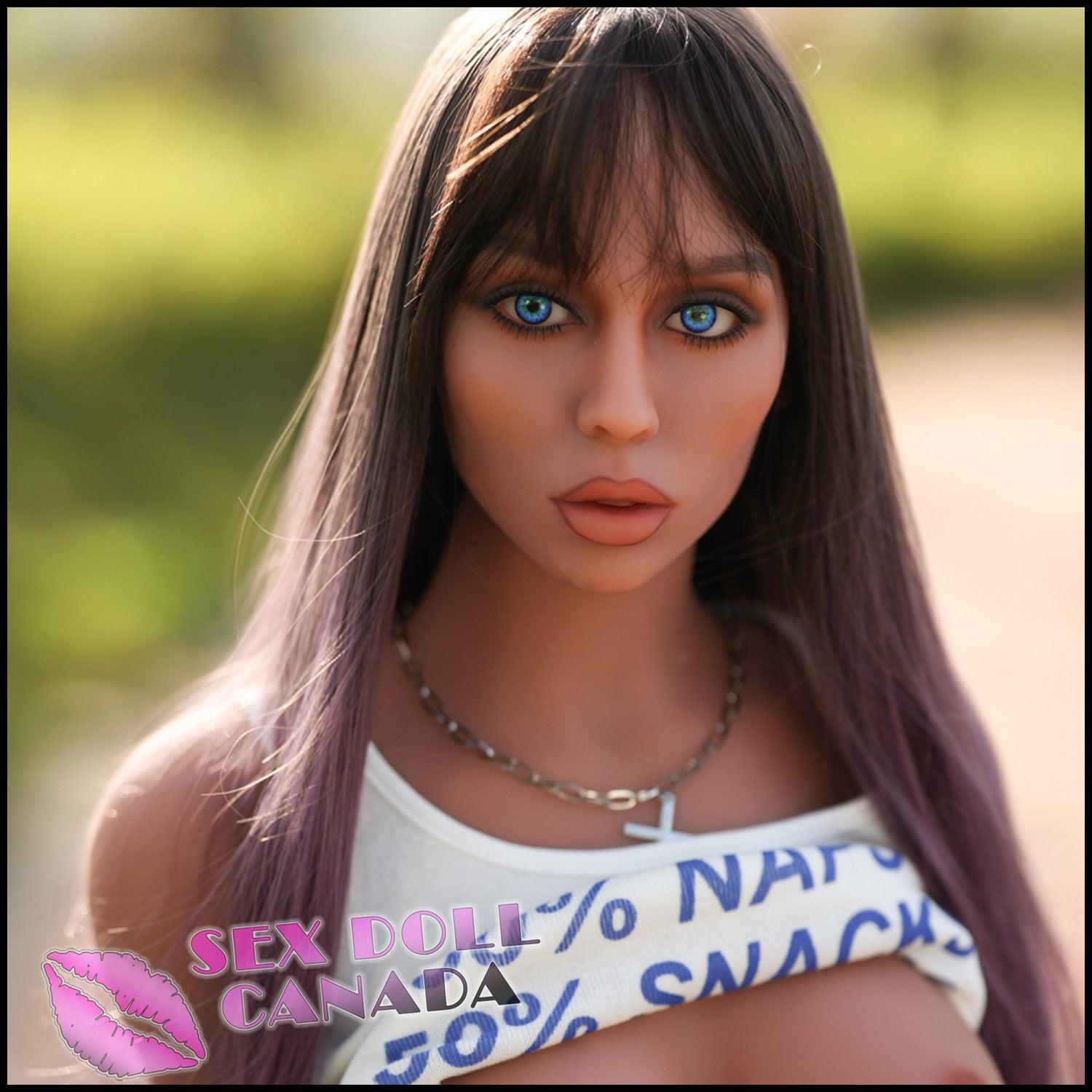 IRONTECH Realistic Sex Doll Big Tits Breasts Pink Purple Hair Western American