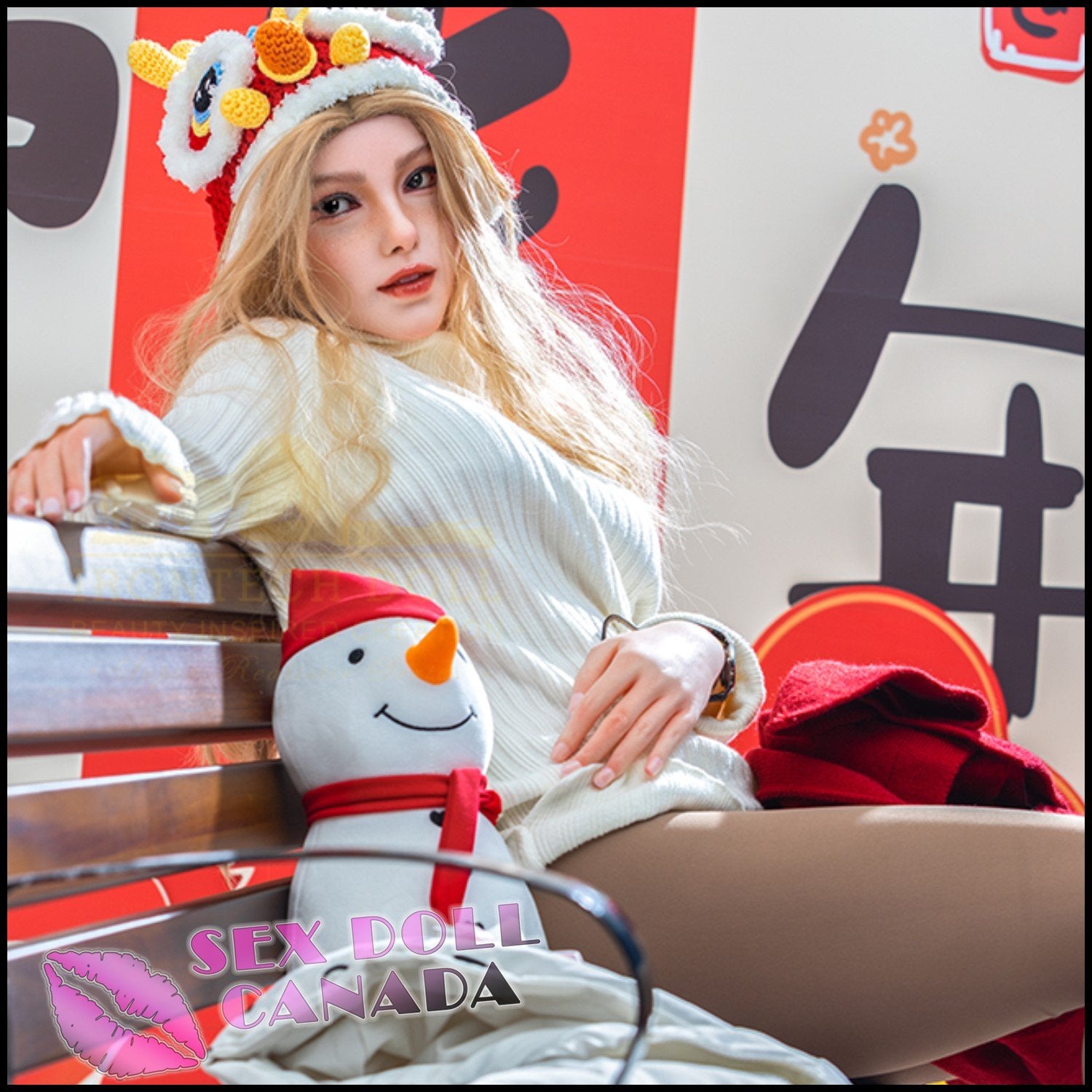 IRONTECH Realistic Sex Doll Big Tits Breasts Western American Blonde Hair