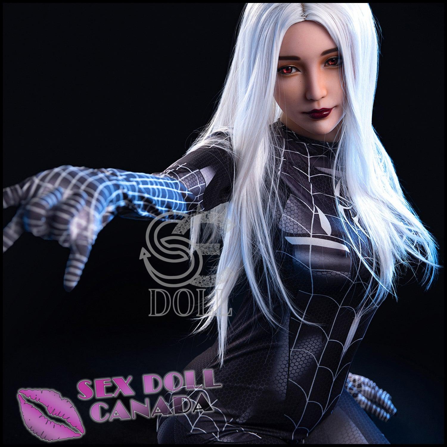 SE DOLL Realistic Sex Doll Fit Athletic Gray Silver White Hair Western American
