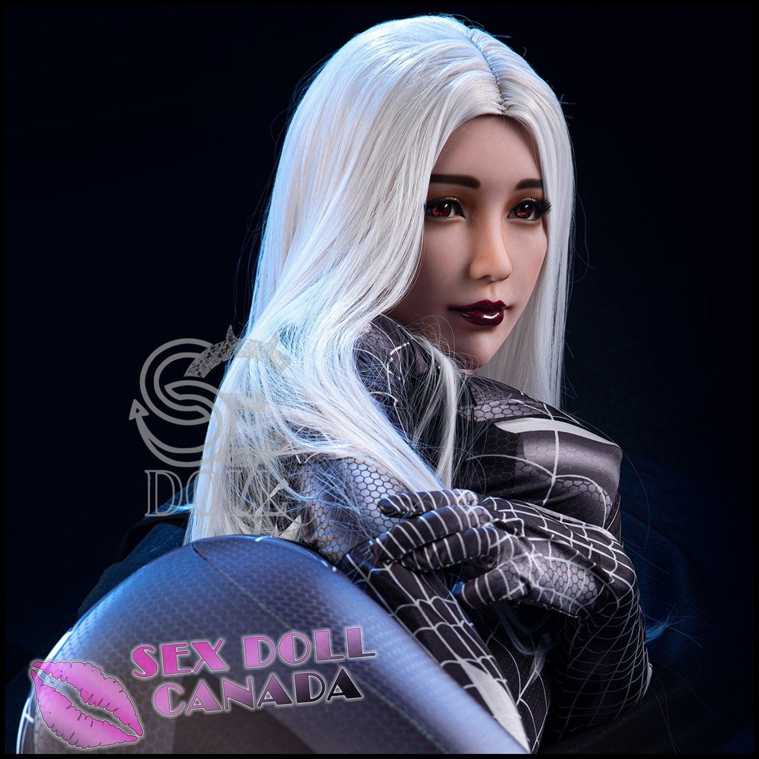 SE DOLL Realistic Sex Doll Gray Silver White Hair Big Tits Breasts Fit Athletic