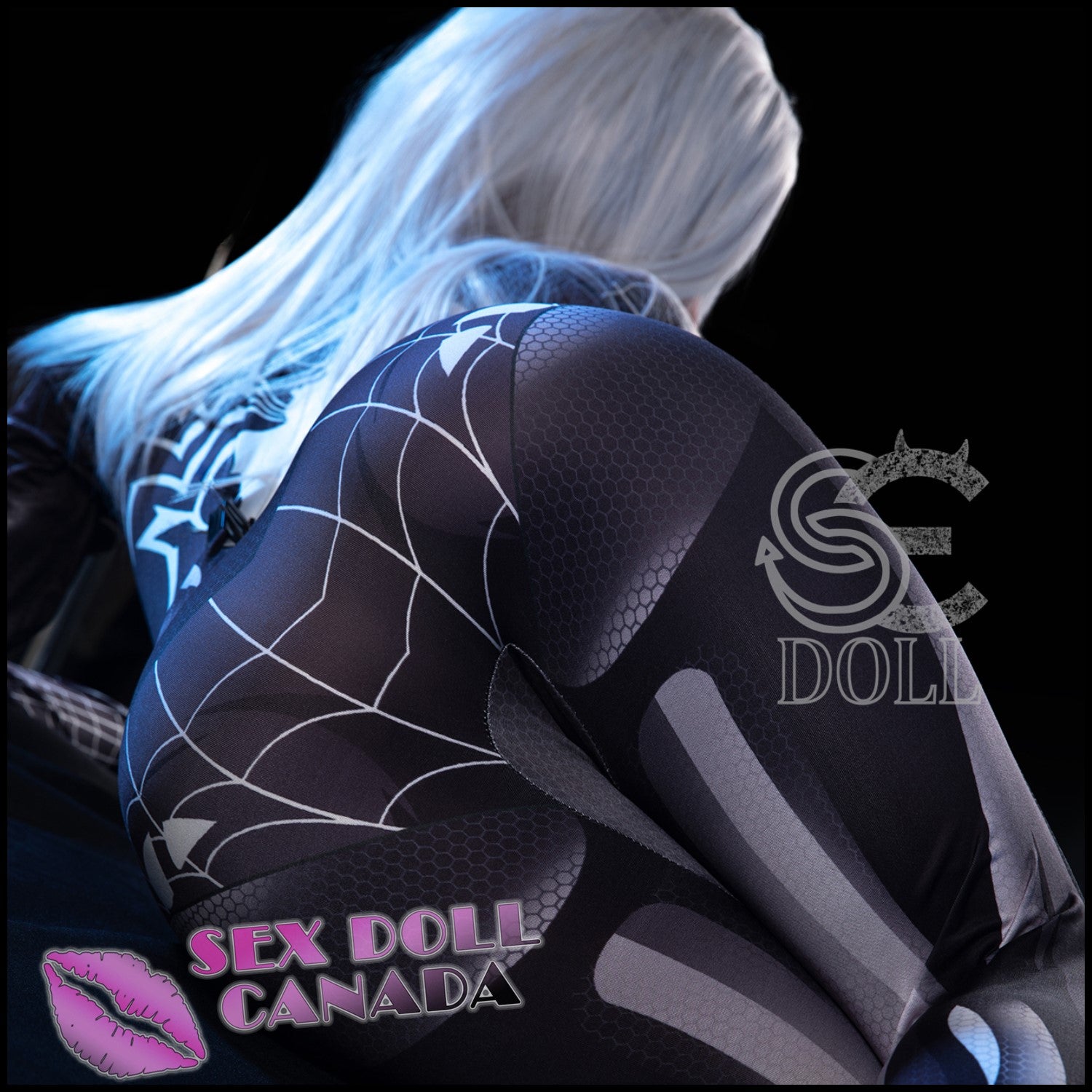 SE DOLL Realistic Sex Doll Fit Athletic Big Tits Breasts Gray Silver White Hair
