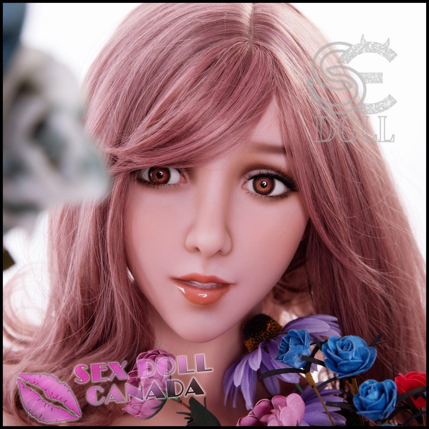 SE DOLL Realistic Sex Doll Pink Purple Hair Fit Athletic Big Tits Breasts