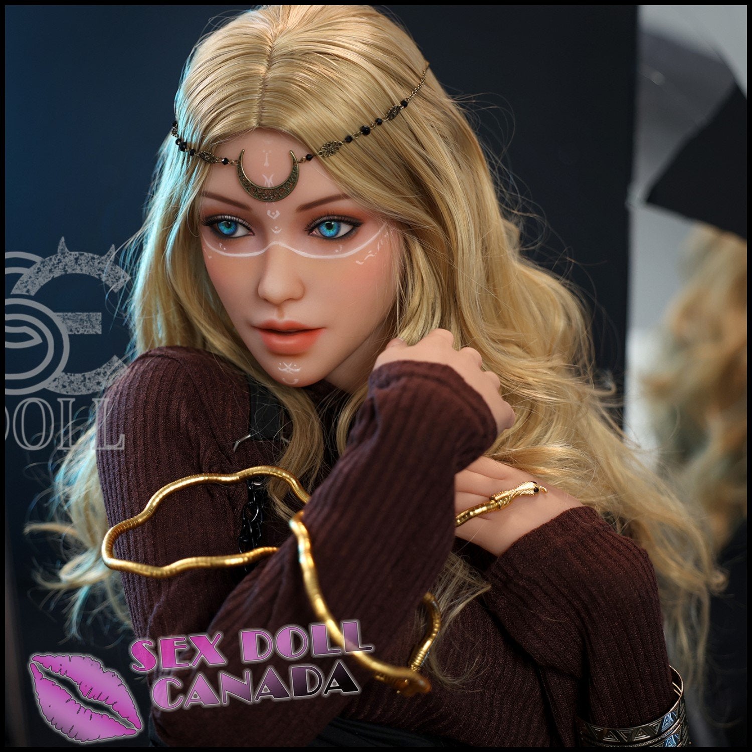 SE DOLL Realistic Sex Doll Blonde Hair Big Tits Breasts Elf Fantasy Cosplay