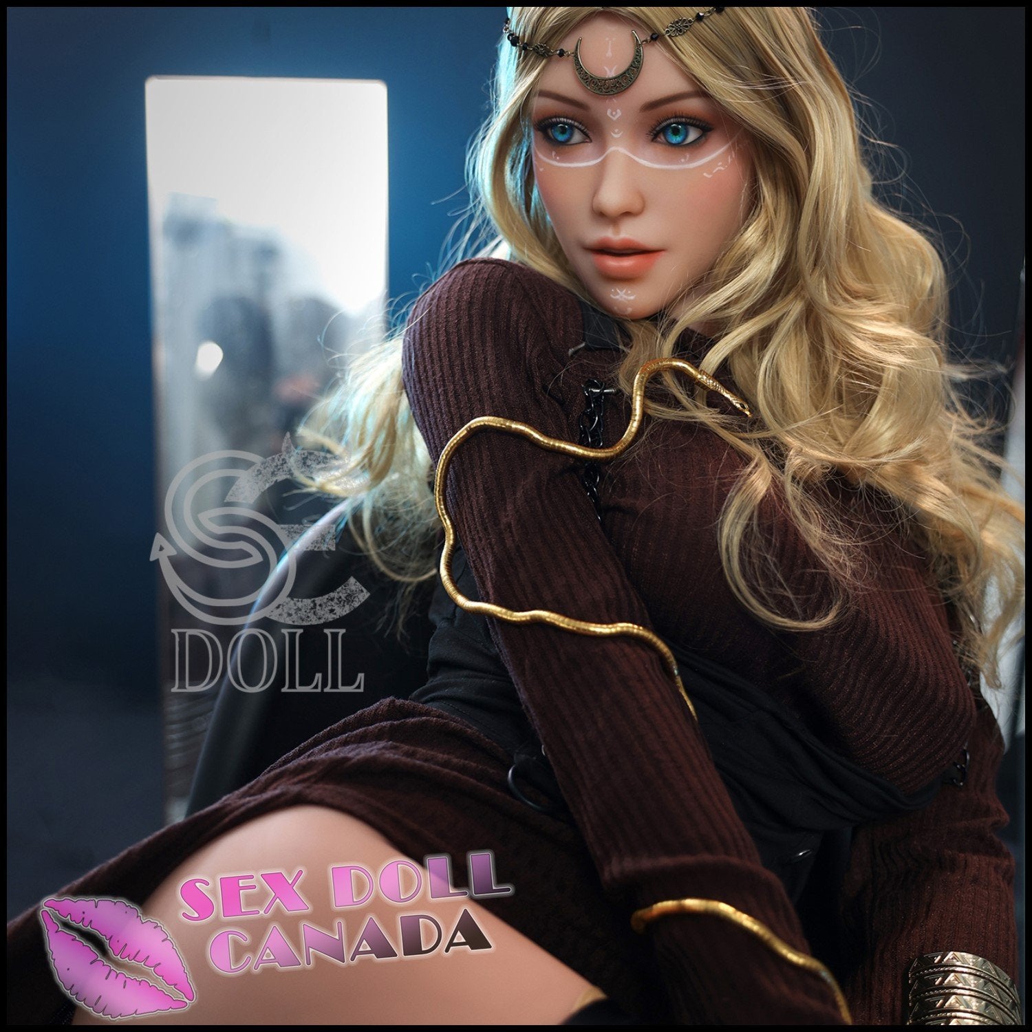 SE DOLL Realistic Sex Doll Big Tits Breasts Blonde Hair Fit Athletic