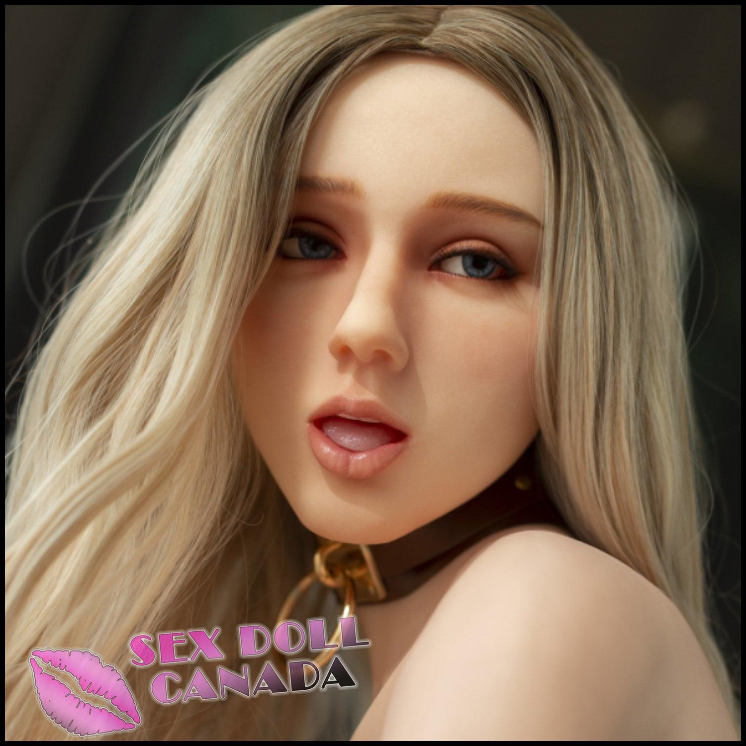 XYcolo Realistic Sex Doll Blonde Hair Huge Tits Boobs Blow Job Open Mouth