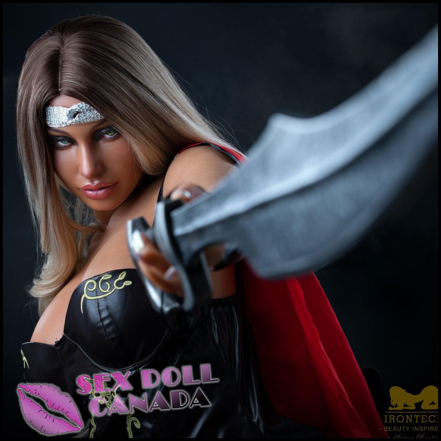 IRONTECH Realistic Sex Doll Elf Fantasy Cosplay Blonde Hair Curvy Full Body