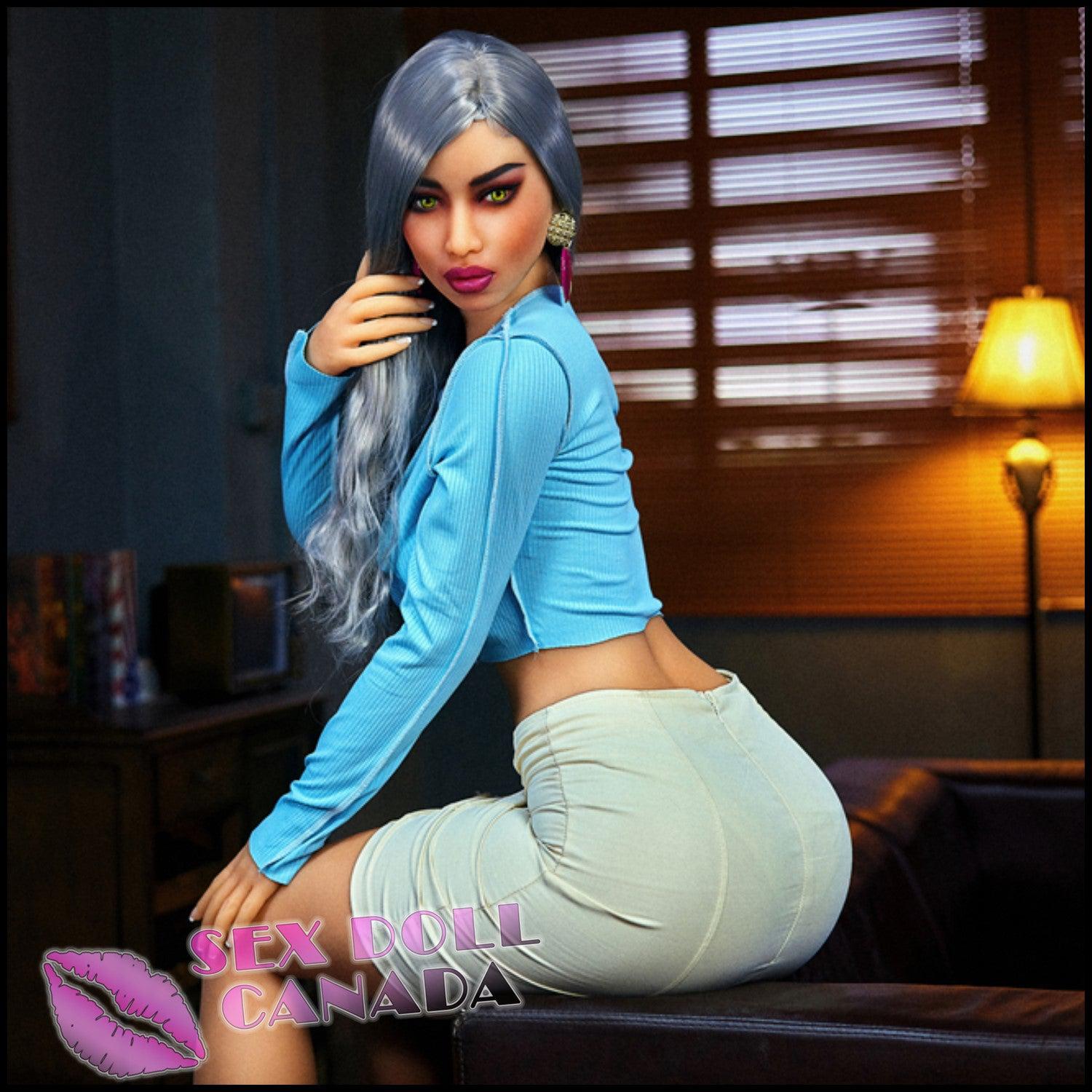 IRONTECH Realistic Sex Doll Latina Brazilian Gray Silver White Hair Big Tits Breasts