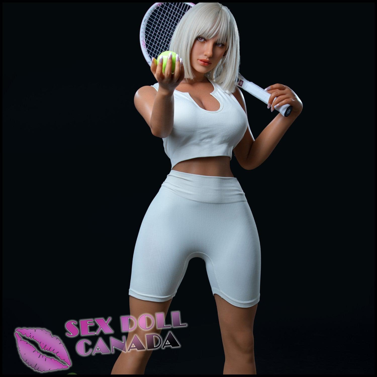 IRONTECH Realistic Sex Doll Gray Silver White Hair Huge Tits Boobs Western American