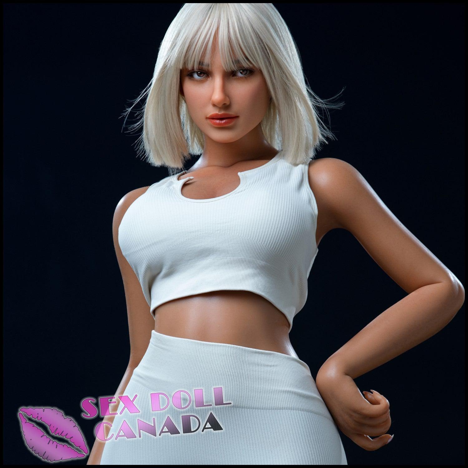 IRONTECH Realistic Sex Doll Gray Silver White Hair Curvy Full Body Huge Tits Boobs
