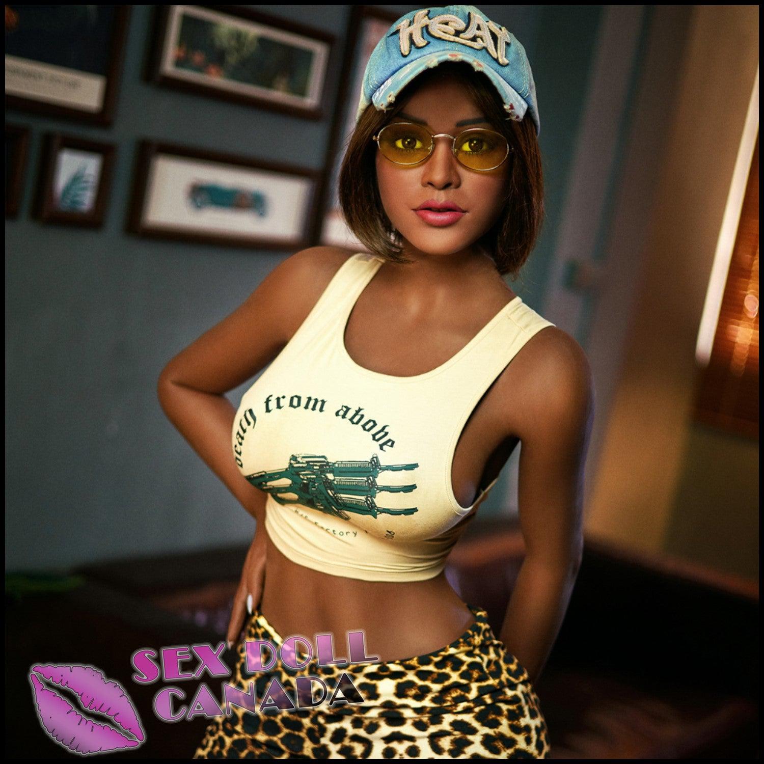 IRONTECH Realistic Sex Doll Big Thick Thighs Brunette Hair Latina Brazilian