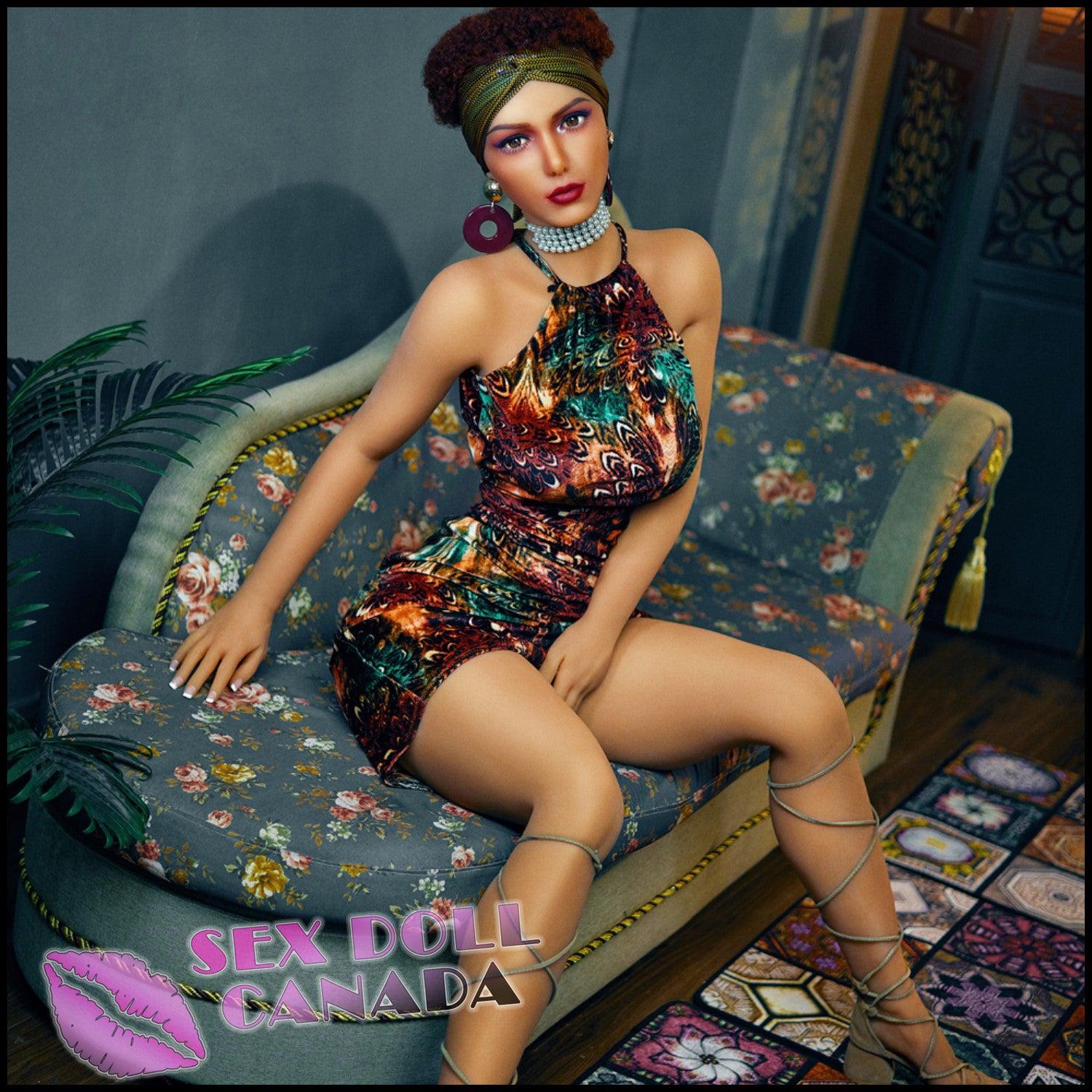 IRONTECH Realistic Sex Doll Latina Brazilian Curvy Full Body Brunette Hair