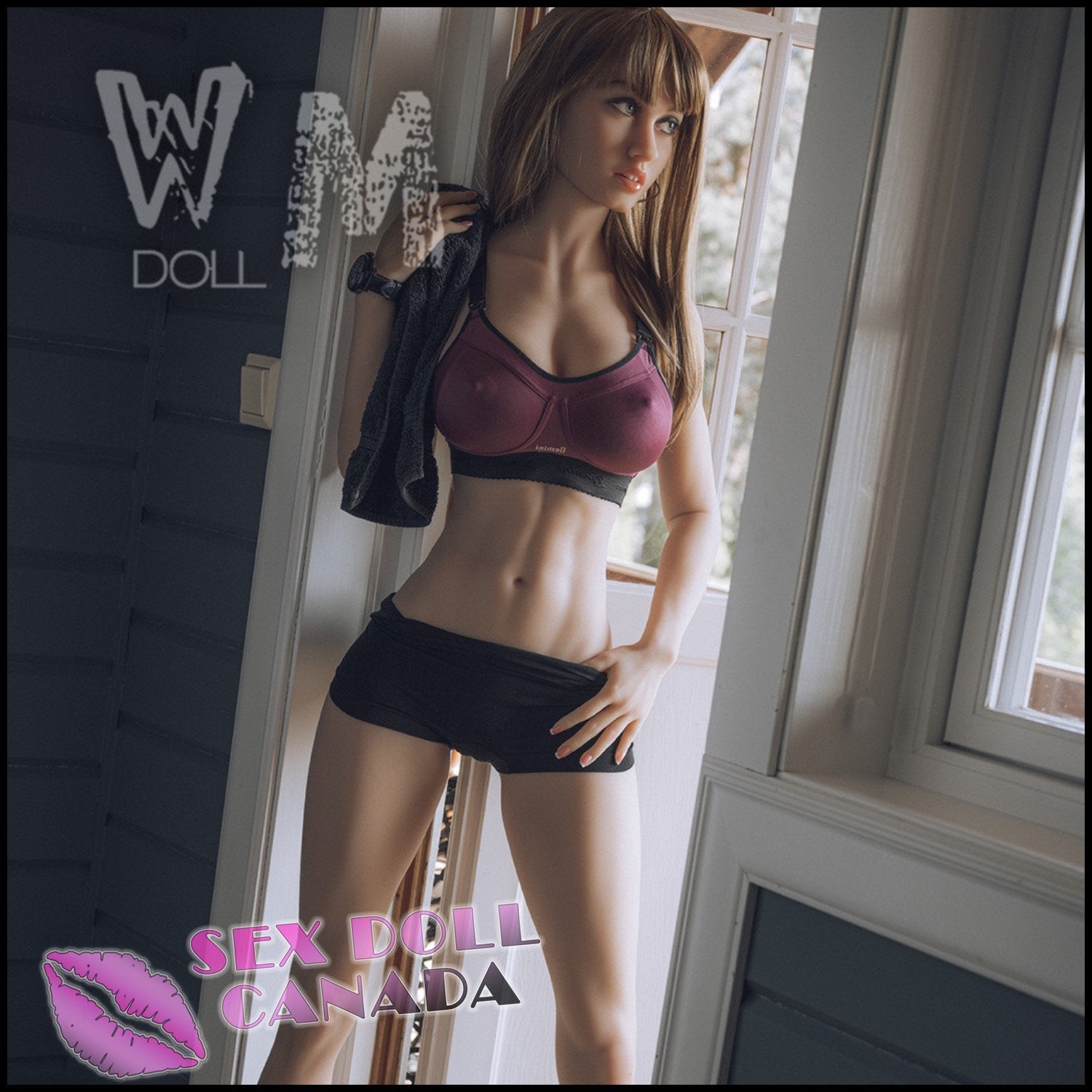 WM Doll Realistic Sex Doll Blonde Hair Small Waist Big Ass Butt