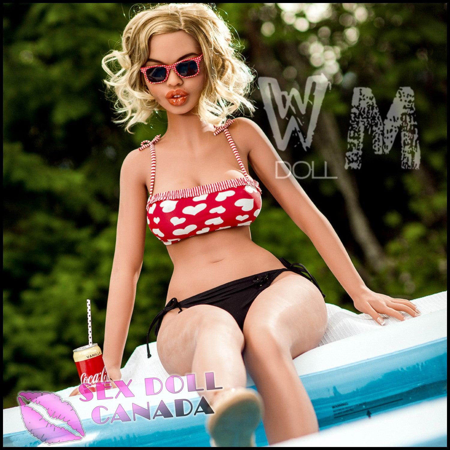 WM Doll Realistic Sex Doll Blonde Hair Skinny Slim Western American