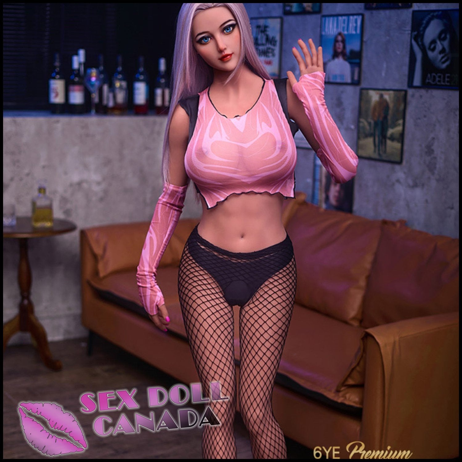 6YE Realistic Sex Doll Big Tits Breasts Fit Athletic Western American