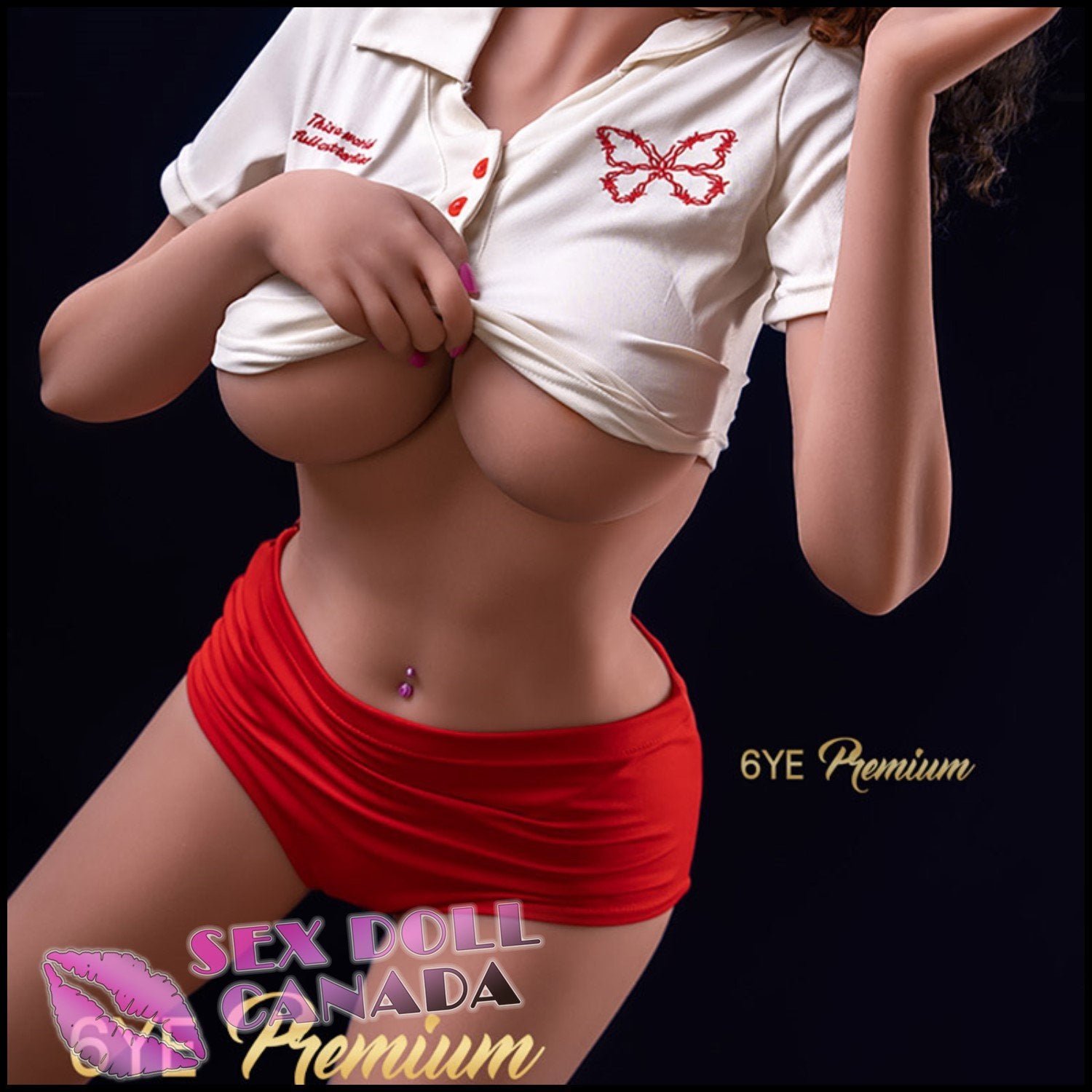 6YE Realistic Sex Doll Western American Big Tits Breasts Red Head