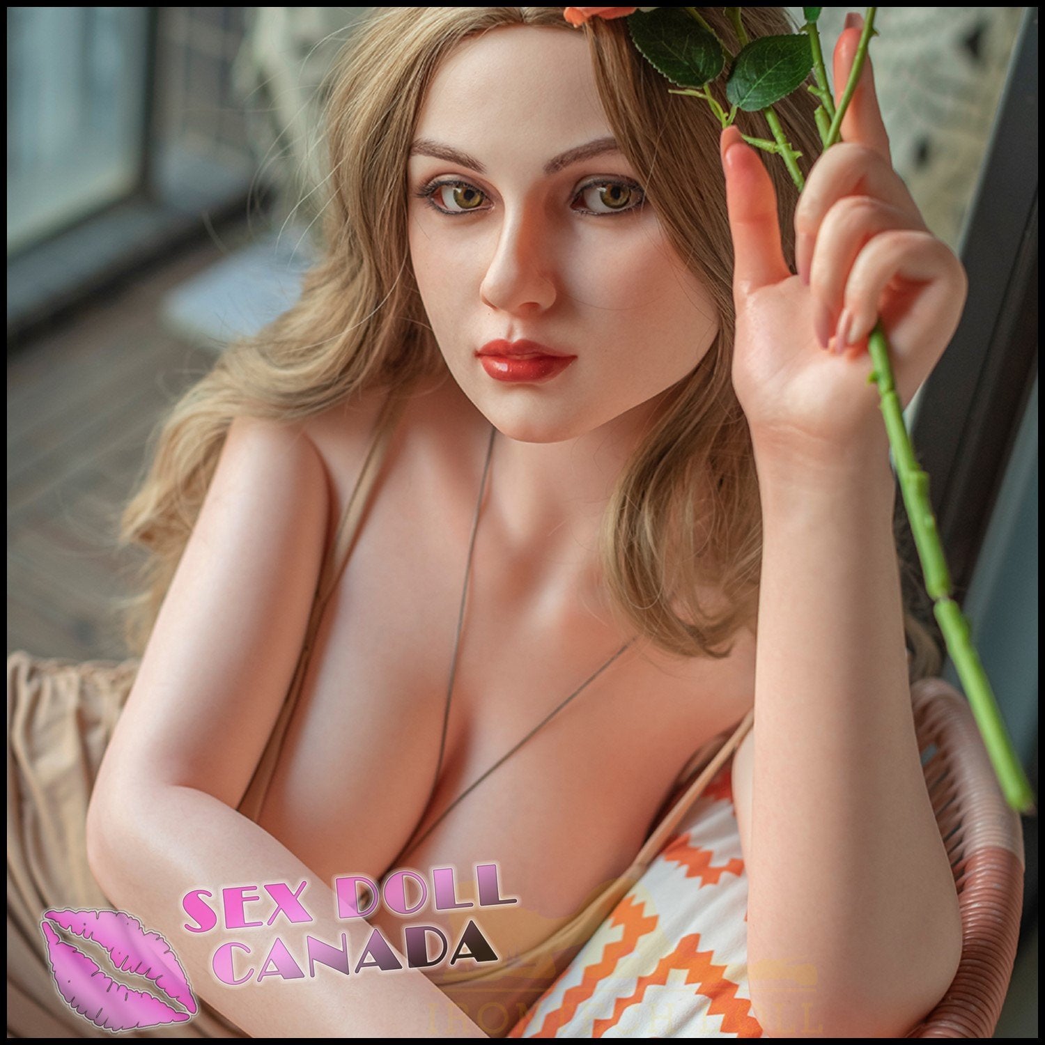 IRONTECH Realistic Sex Doll Huge Tits Boobs Blonde Hair Western American