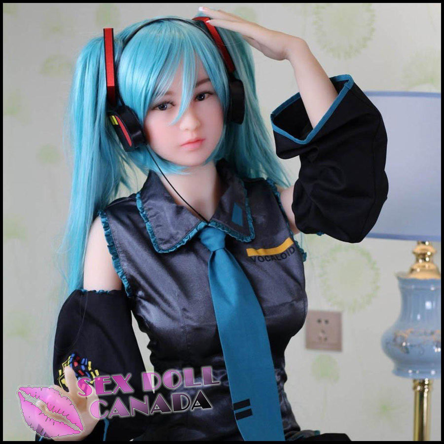  WM Realistic Sex Doll Big Tits  Breasts Blue Hair Elf  Fantasy  Cosplay