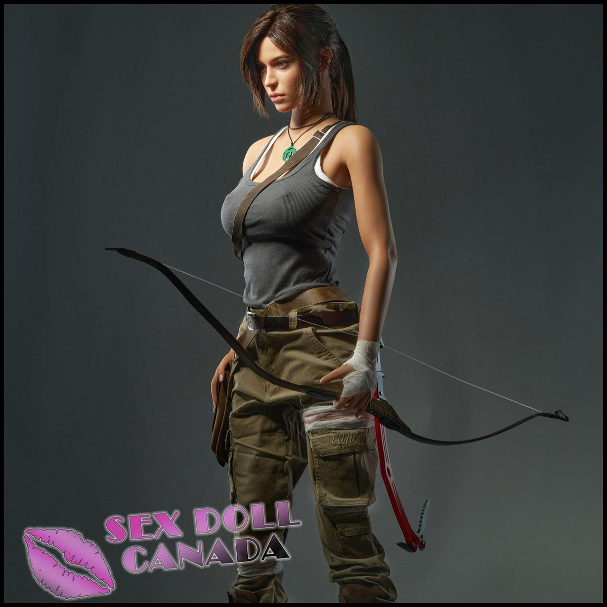 166 (5'5") G-Cup Adventure Lady - Full Silicone - Game Lady