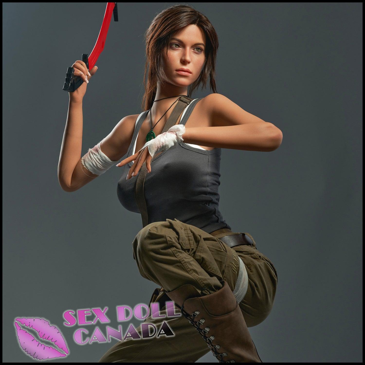 Game Lady Realistic Sex Doll Western American Brunette Hair Elf Fantasy Cosplay