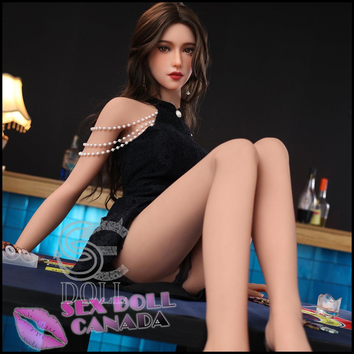 SE DOLL Realistic Sex Doll Brunette Hair Small Waist Tall Long Legs