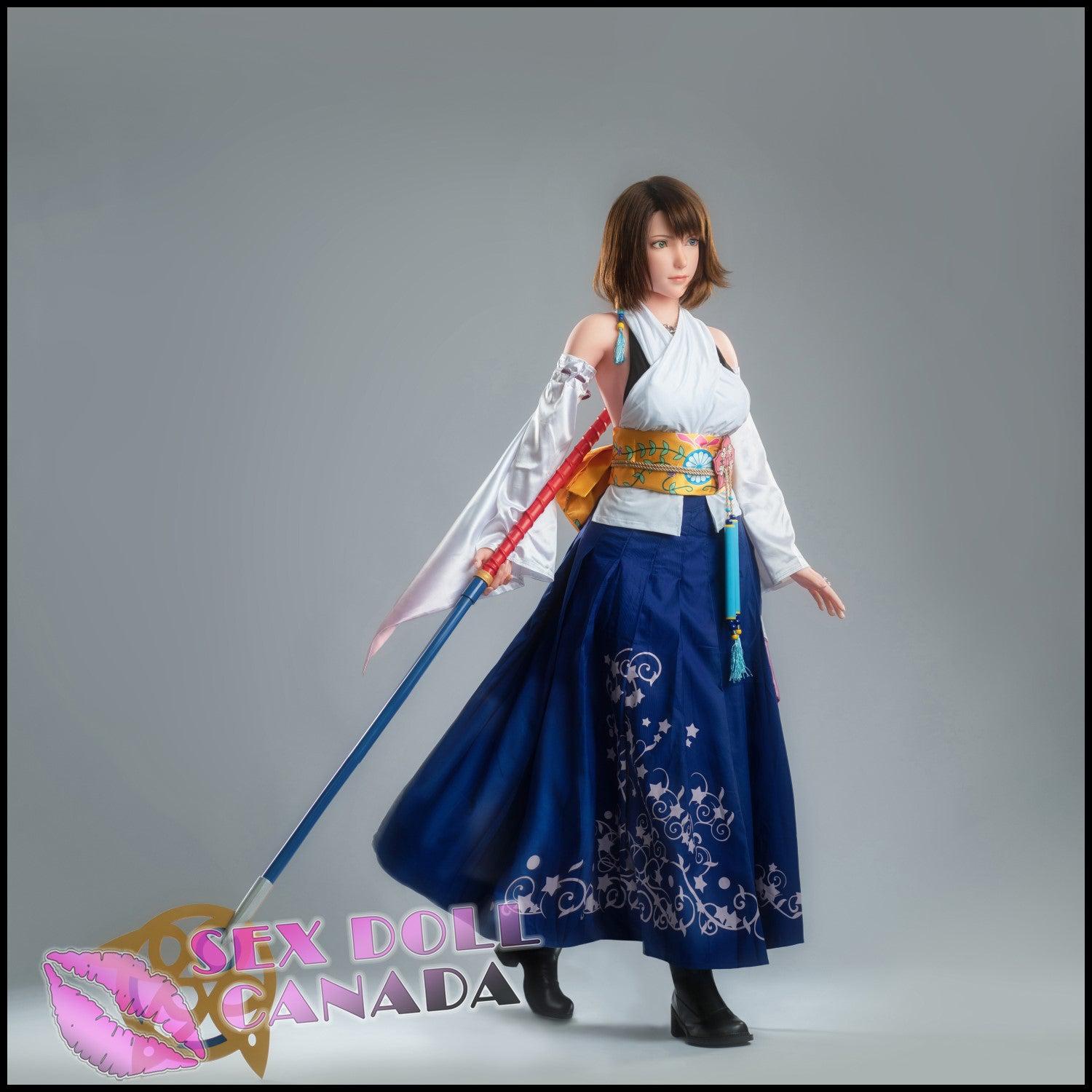 Game Lady Realistic Sex Doll Curvy Full Body Elf Fantasy Cosplay Brunette Hair