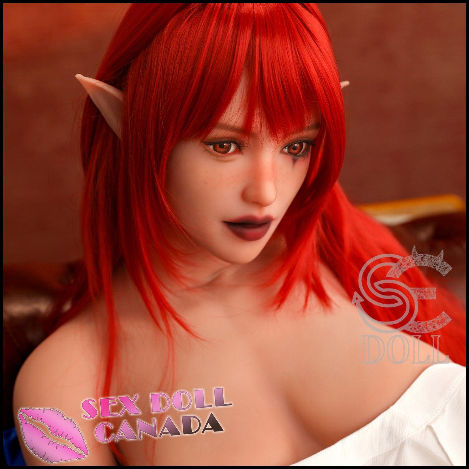 SE DOLL Realistic Sex Doll Red Head Tall Long Legs Big Tits Breasts