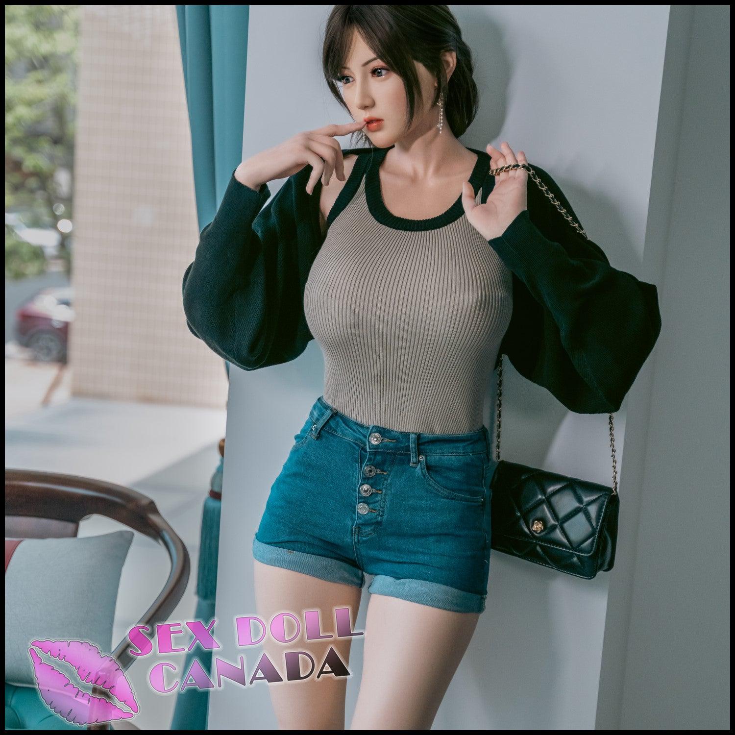 Gynoid Tech Realistic Sex Doll Brunette Hair Huge Tits Boobs Tall Long Legs