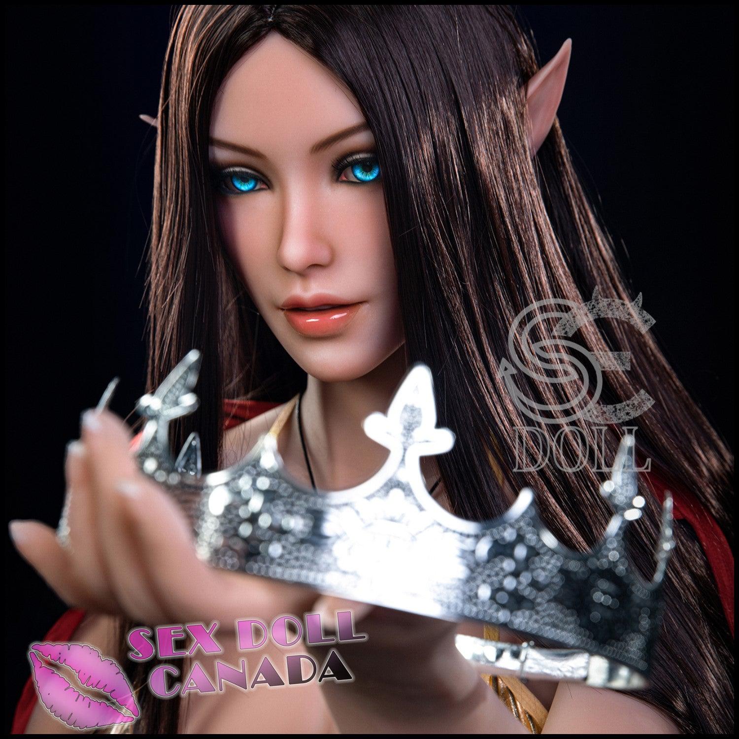 SE DOLL Realistic Sex Doll Brunette Hair Skinny Slim Elf Fantasy Cosplay