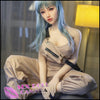 Sanhui Dolls Realistic Sex Doll Tall Long Legs Huge Tits Boobs Blue Hair