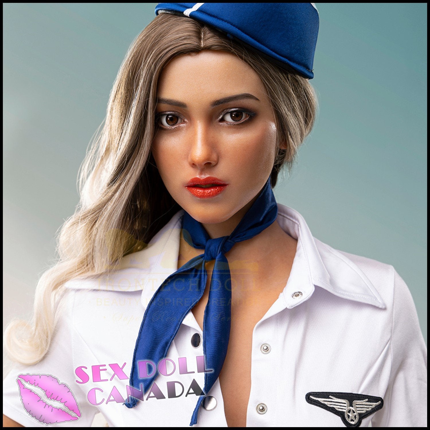 IRONTECH Realistic Sex Doll Curvy Full Body Blonde Hair Tall Long Legs