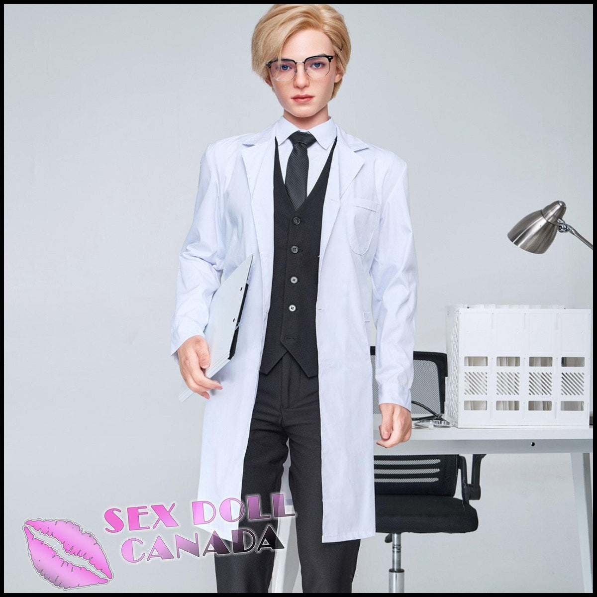 170 (5'7") Lucas Blonde (Head #M9) Male - Full Silicone - IRONTECH Dolls