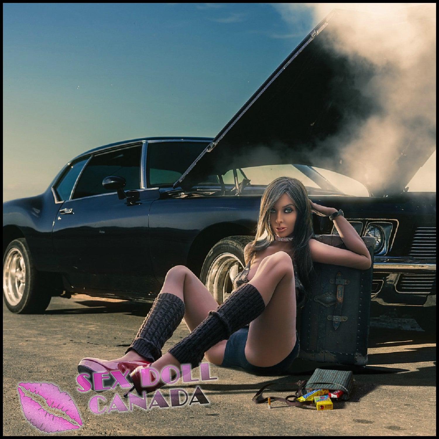 YL Realistic Sex Doll Big Tits Breasts Brunette Hair Small Waist