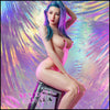 Zelex Realistic Sex Doll Big Tits Breasts Tall Long Legs Blue Hair