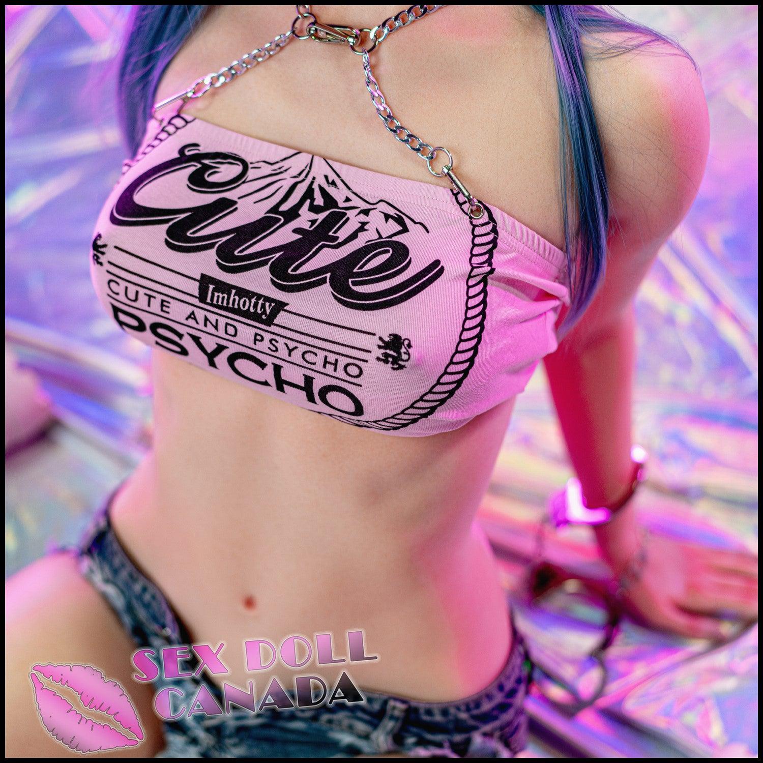 Zelex Realistic Sex Doll Blue Hair Big Tits Breasts Tall Long Legs