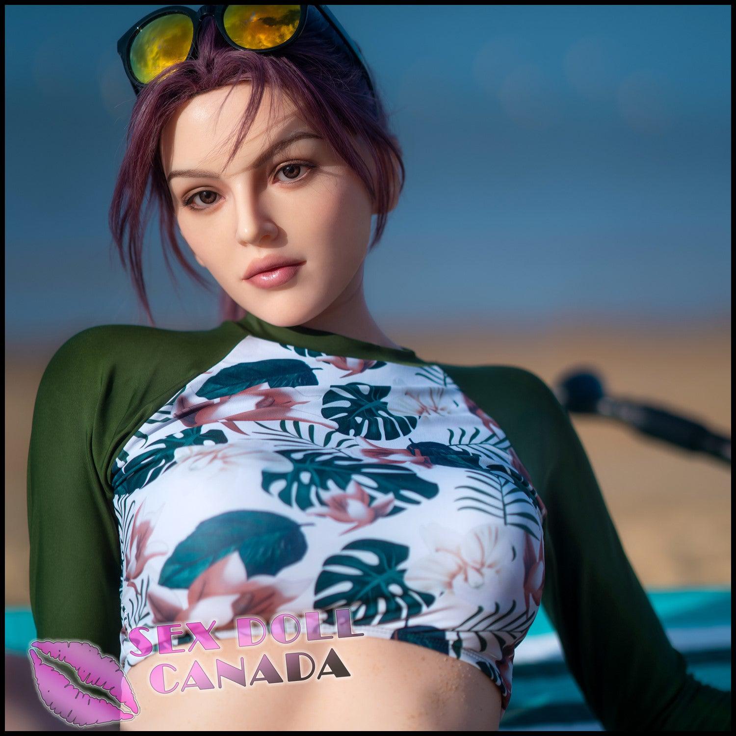 Zelex Realistic Sex Doll Tall Long Legs Pink Purple Hair Western American