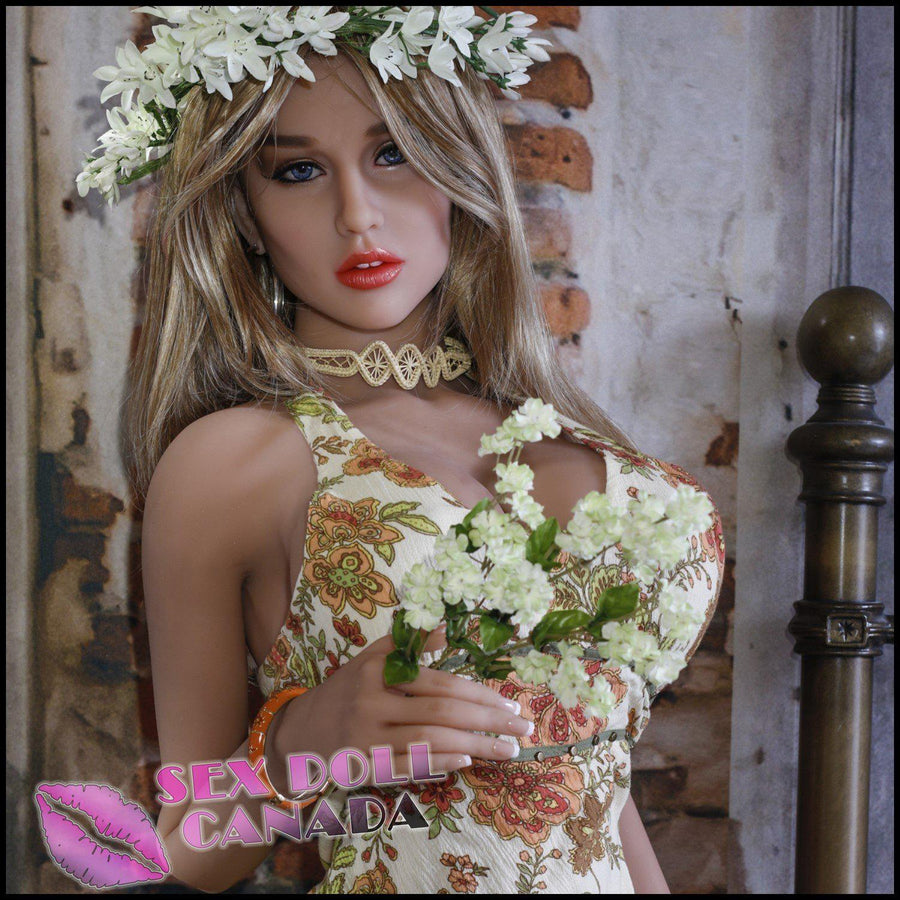  AS Realistic Sex Doll Small Waist Curvy  Full Body Blonde Hair