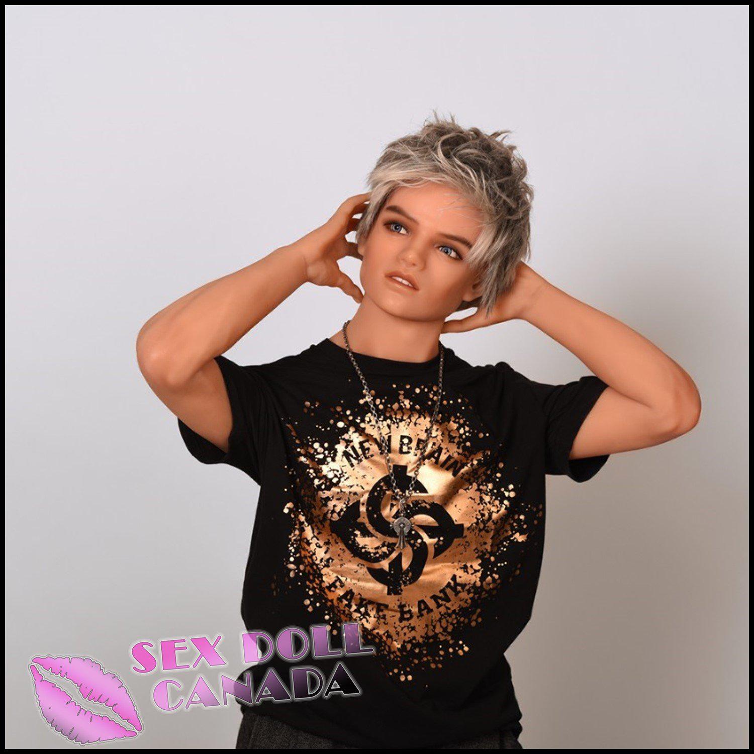 DS Realistic Sex Doll Gray  Silver  White Hair Male Tall  Long Legs