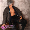 DS Realistic Sex Doll Muscular  Rough Gray  Silver  White Hair Gay