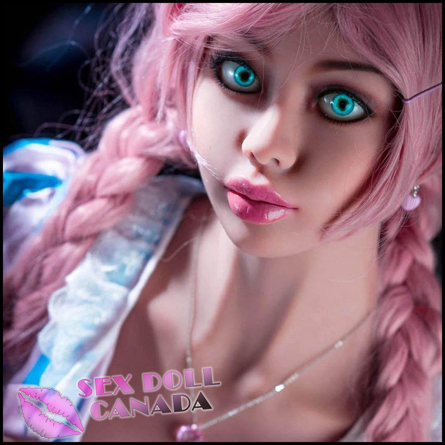 WM Realistic Sex Doll Tall  Long Legs Big Ass  Butt Pink  Purple Hair