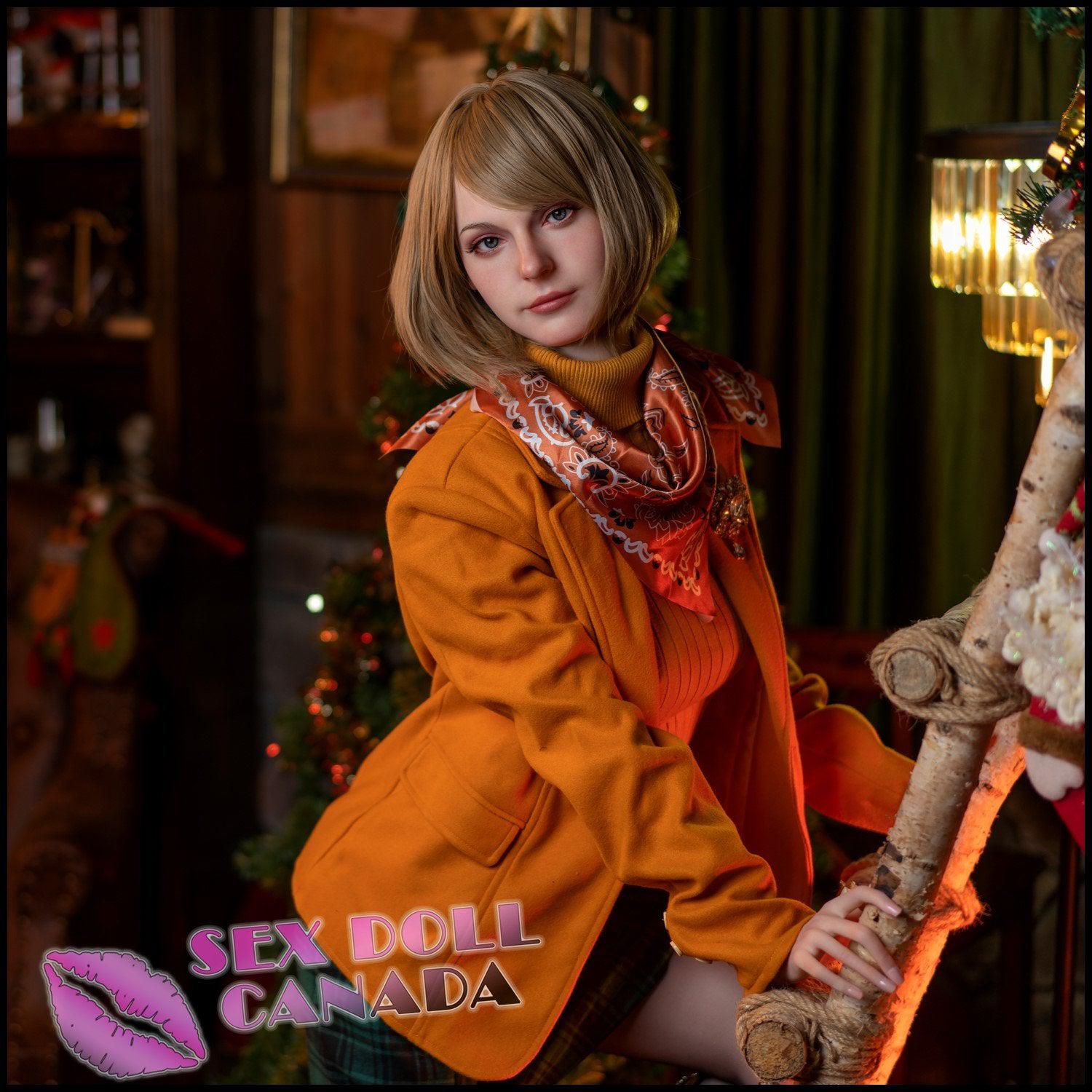 Game Lady Realistic Sex Doll Blonde Hair Huge Tits Boobs Western American