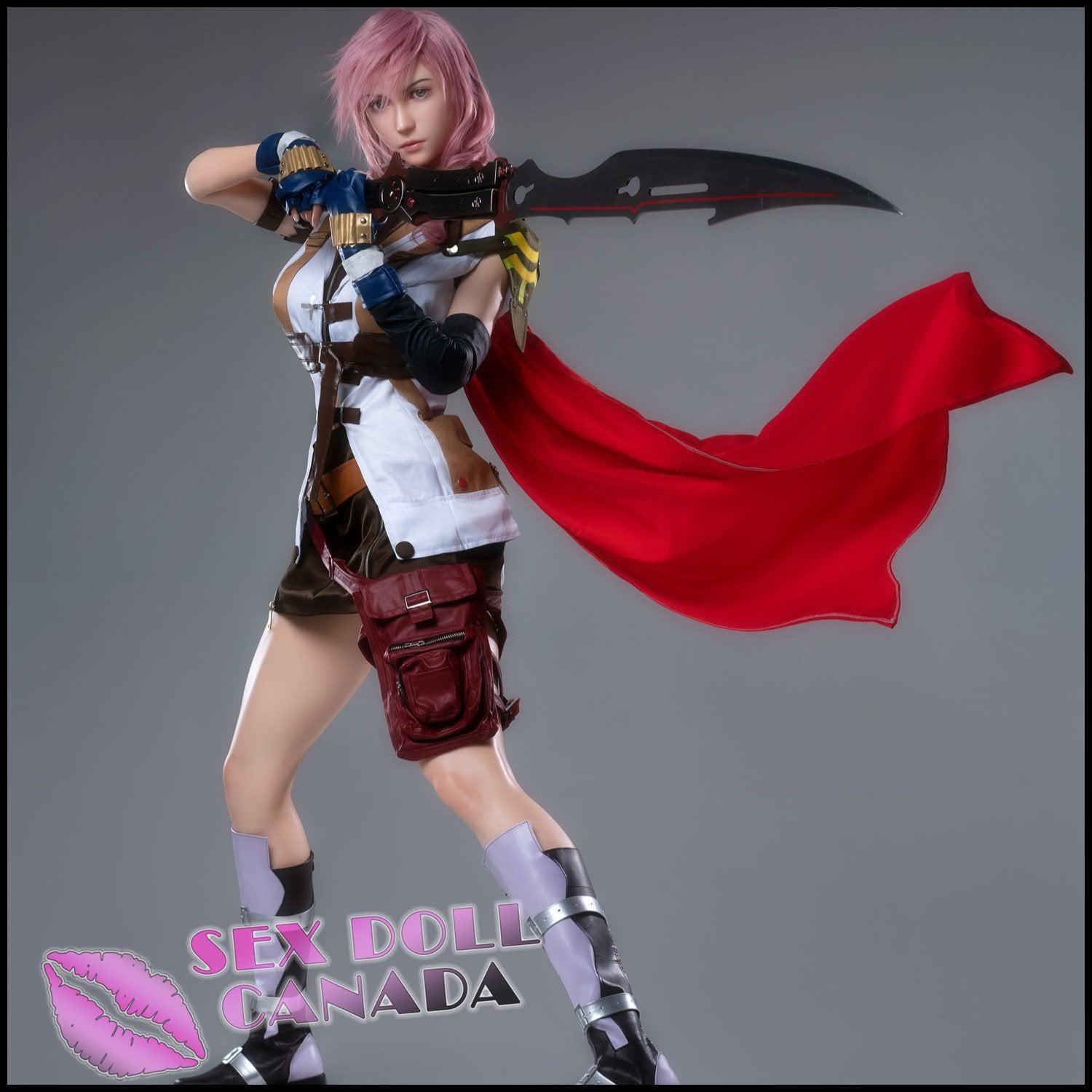 Game Lady Realistic Sex Doll Pink Purple Hair Asian Japanese Chinese Huge Tits Boobs